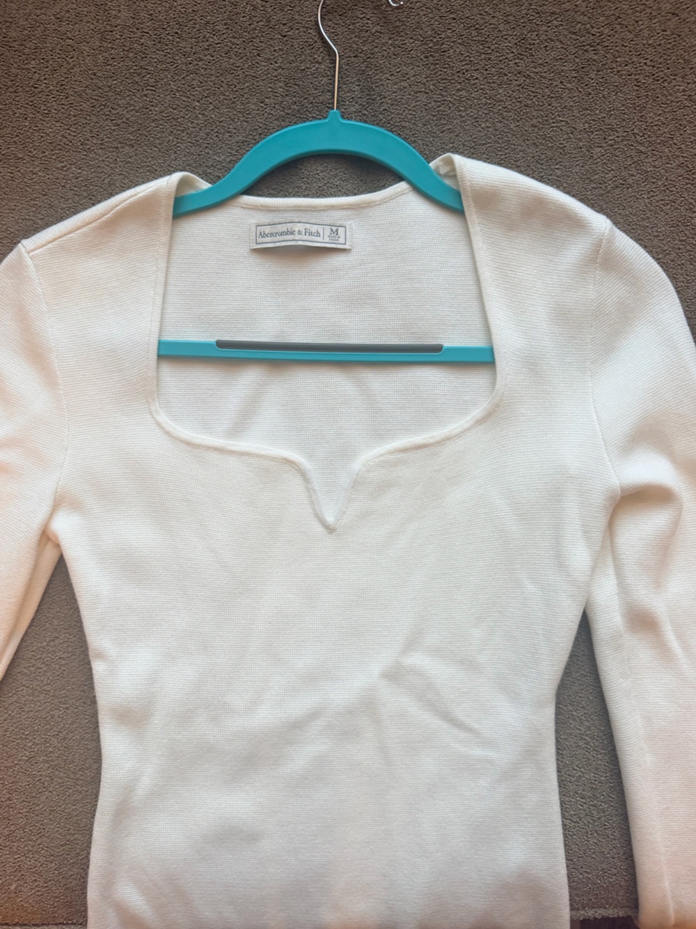 Abercrombie & Fitch Cream Sweater Bodysuit